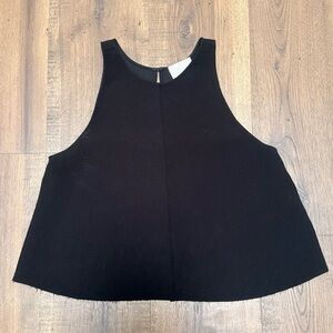 WILFRED ARITZIA LE FOU Tank Top Flowy Black Relaxed Fit size XS